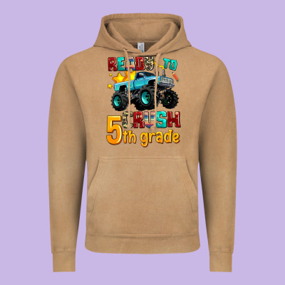 Ready To School Crush 5th Grade Vintage Hoodie Designed By Adodesignshop