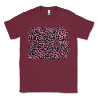 Burgundy pink leopard with pink glitter Classic Tee - Artiststas