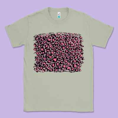 Pink Leopard With Pink Glitter Classic Tee Designed By Artiststas