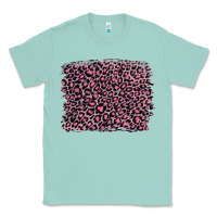 Seafoam pink leopard with pink glitter Classic Tee - Artiststas