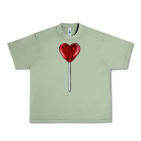 Oil Green heart candy Urban Heavy Tee - AdoDesignShop
