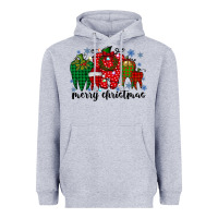 Heather Grey merry christmas tooth Heavyweight Hoodie - RacoonDesign
