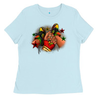 Baby Blue Juneteenth black girl sneakers Ladies Tee - RanaPortraitStore