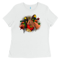 White Juneteenth black girl sneakers Ladies Tee - RanaPortraitStore