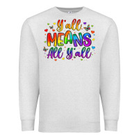 Oatmeal Heather y all means all y all Premium Sweatshirt - Artiststas