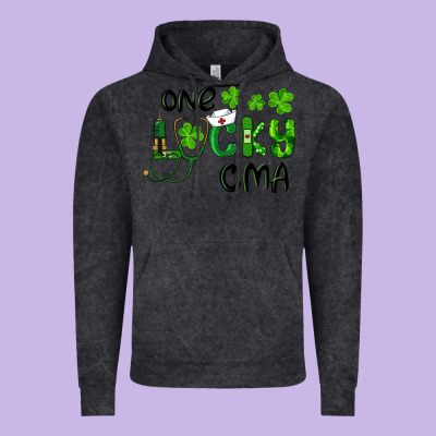 One Lucky Certified Medical Assistant Cma Vintage Hoodie Designed By Ranaportraitstore