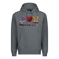Rock Peace Love Veteran Premium Hoodie - Bettercallsaul