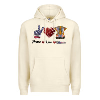 Sandshell Peace Love Veteran Premium Hoodie - Bettercallsaul