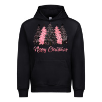 Black pink merry christmas Urban Hoodie - CowGirlArtShop