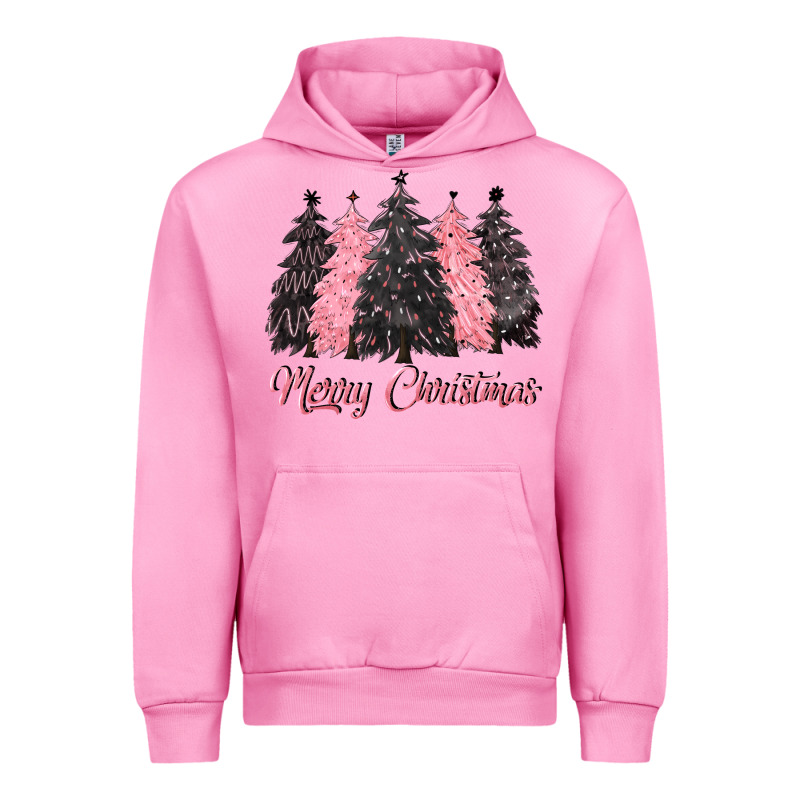 Pink Merry Christmas Urban Hoodie by CowGirlArtShop | Teevron
