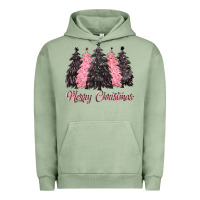 Pigment Oil Green pink merry christmas Urban Hoodie - CowGirlArtShop