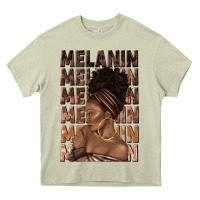 Mossy melanin melanin melanin with afro girl Heavy Core Tee - texasbilliewilder