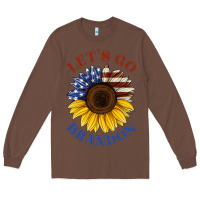 Chestnut American flag sunflower Long Sleeve Tee - Jasminsmagicworld