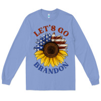 Colony Blue American flag sunflower Long Sleeve Tee - Jasminsmagicworld
