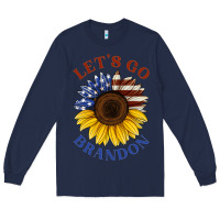 Navy American flag sunflower Long Sleeve Tee - Jasminsmagicworld