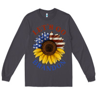 Smoke American flag sunflower Long Sleeve Tee - Jasminsmagicworld