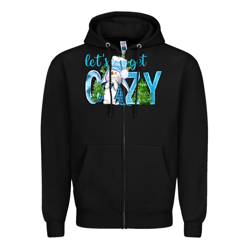 Lets Get Cozy Zipper Hoodie by NancyCooperArtShop | Teevron