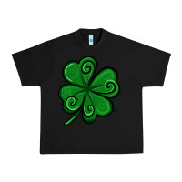 Black St. Patrick's Day Shamrock Urban Heavy Tee - Jasminsmagicworld