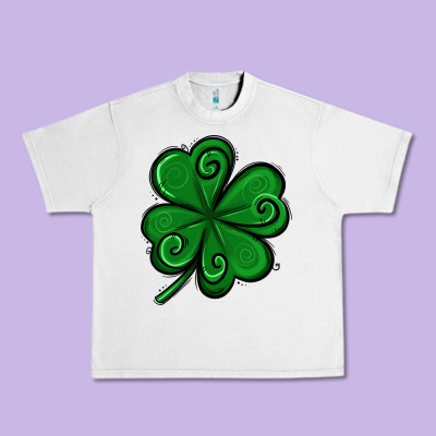 St. Patrick's Day Shamrock Urban Heavy Tee Designed By Jasminsmagicworld