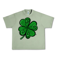 Oil Green St. Patrick's Day Shamrock Urban Heavy Tee - Jasminsmagicworld