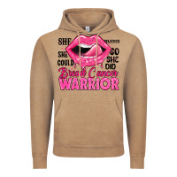 Vintage Coffee breast cancer warrior lips Vintage Hoodie - JahusDesignShop