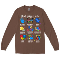 Chestnut god says i am autism Long Sleeve Tee - JahusDesignShop