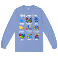 Colony Blue god says i am autism Long Sleeve Tee - JahusDesignShop