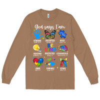 Toasted Coconut god says i am autism Long Sleeve Tee - JahusDesignShop
