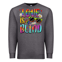 Charcoal Heather love is blind Premium Sweatshirt - Artiststas