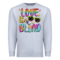 Heather Grey love is blind Premium Sweatshirt - Artiststas