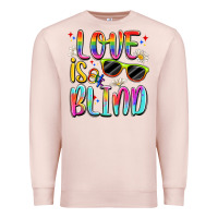 Pale Pink love is blind Premium Sweatshirt - Artiststas