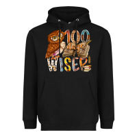 Black 100 days wiser Heavyweight Hoodie - RacoonDesign