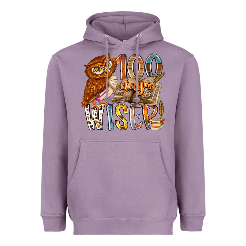 100 Days Wiser Heavyweight Hoodie by RacoonDesign | Teevron