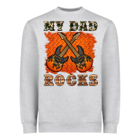Heather Grey my dad rock Heavyweight Sweatshirt - Artiststas