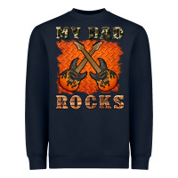 Navy my dad rock Heavyweight Sweatshirt - Artiststas
