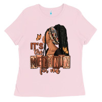 Bubblegum Pink It's the melanin for me Ladies Tee - RanaPortraitStore