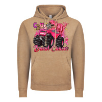 Vintage Coffee crush breast cancer monster truck with dinosaur Vintage Hoodie - JahusDesignShop