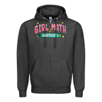 Charcoal Heather girl math university Zipper Hoodie - MaliasSmallBusiness