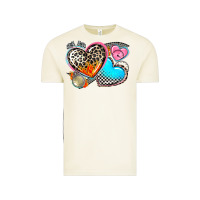Vintage Arctic western leopard  racing  hearts Vintage Tee - AdoDesignShop