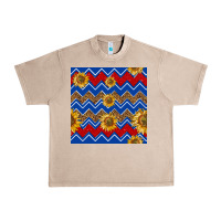 French Oak 4th of july sunflower seamless  pattern Urban Heavy Tee - BundleAndBundleShop