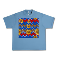 Pebble Blue 4th of july sunflower seamless  pattern Urban Heavy Tee - BundleAndBundleShop