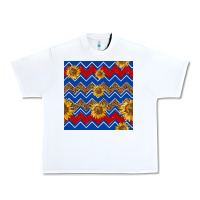 White 4th of july sunflower seamless  pattern Urban Heavy Tee - BundleAndBundleShop