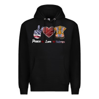 Black Peace Love Veteran Premium Hoodie - Bettercallsaul