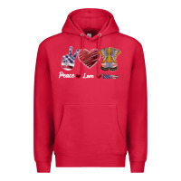 Cardinal Peace Love Veteran Premium Hoodie - Bettercallsaul