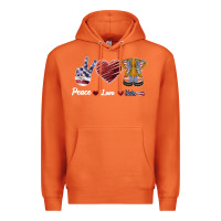 Carrot Peace Love Veteran Premium Hoodie - Bettercallsaul