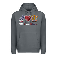 Rock Peace Love Veteran Premium Hoodie - Bettercallsaul
