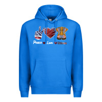 True Royal Peace Love Veteran Premium Hoodie - Bettercallsaul