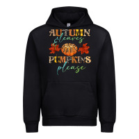 Black autumn leaves and pumpkins please Urban Hoodie - CowGirlArtShop
