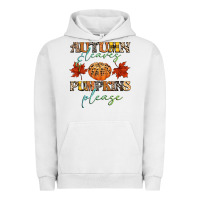 Pigment Lunar Rock autumn leaves and pumpkins please Urban Hoodie - CowGirlArtShop