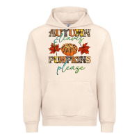 Sandshell autumn leaves and pumpkins please Urban Hoodie - CowGirlArtShop